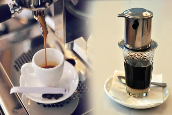 Cà phê pha máy có gì khác so với cà phê pha phin truyền thống.